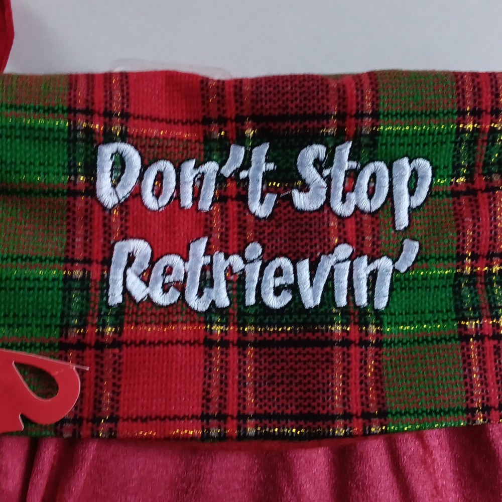 CHOCOLATE LAB PET CHRISTMAS STOCKING - Picture 3 of 4
